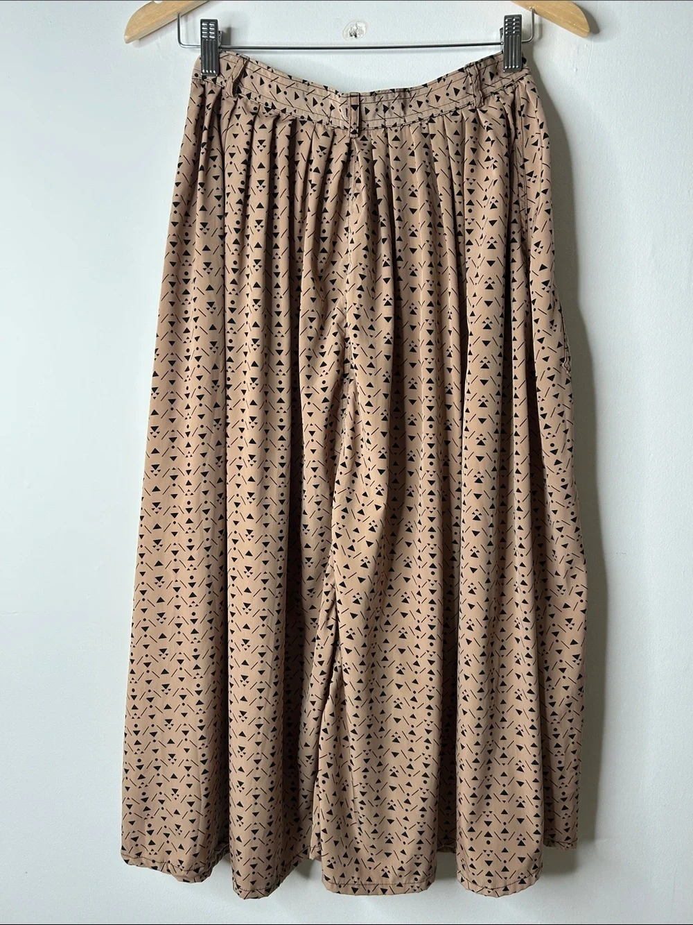 American Apparel Printed Button-Front Midi Skirt - Picture 3 of 5